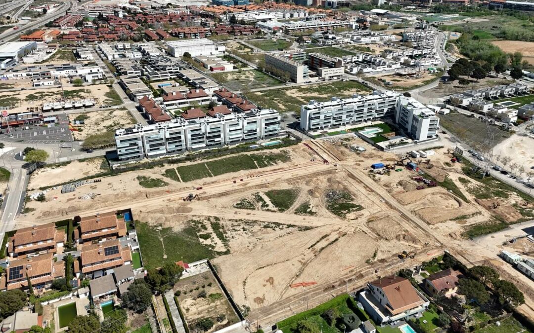 Avanzan las obras de urbanización en el sector La Florida en Cuarte de Huerva