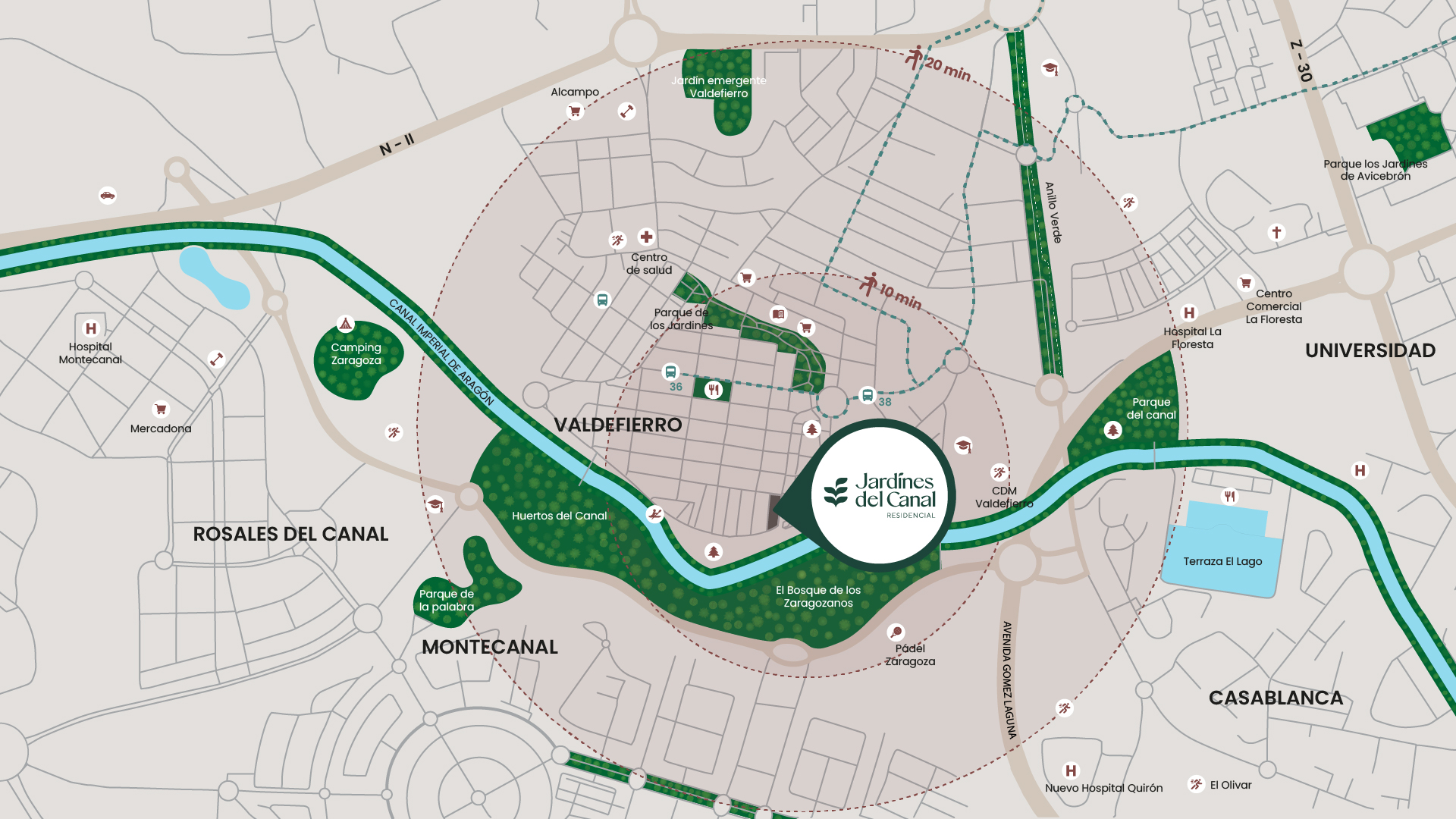 Valdefierro - Mapa de Ubicacion